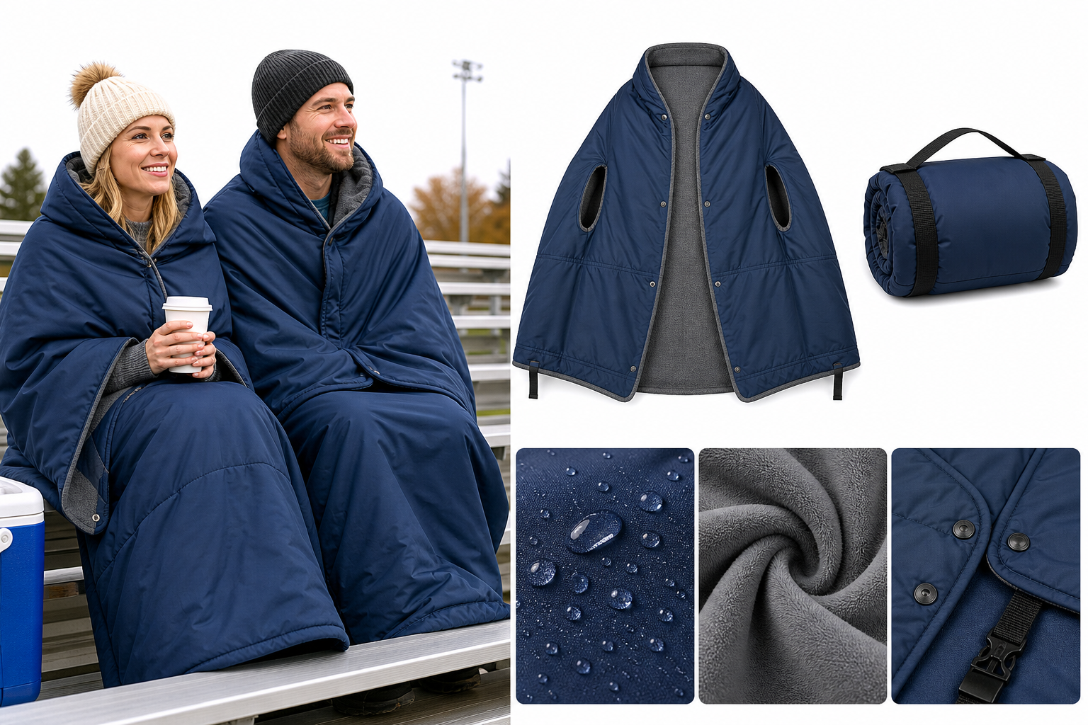 Stadium Blanket Review: A Wearable Sports Blanket for Truly Cold Bleacher Nights