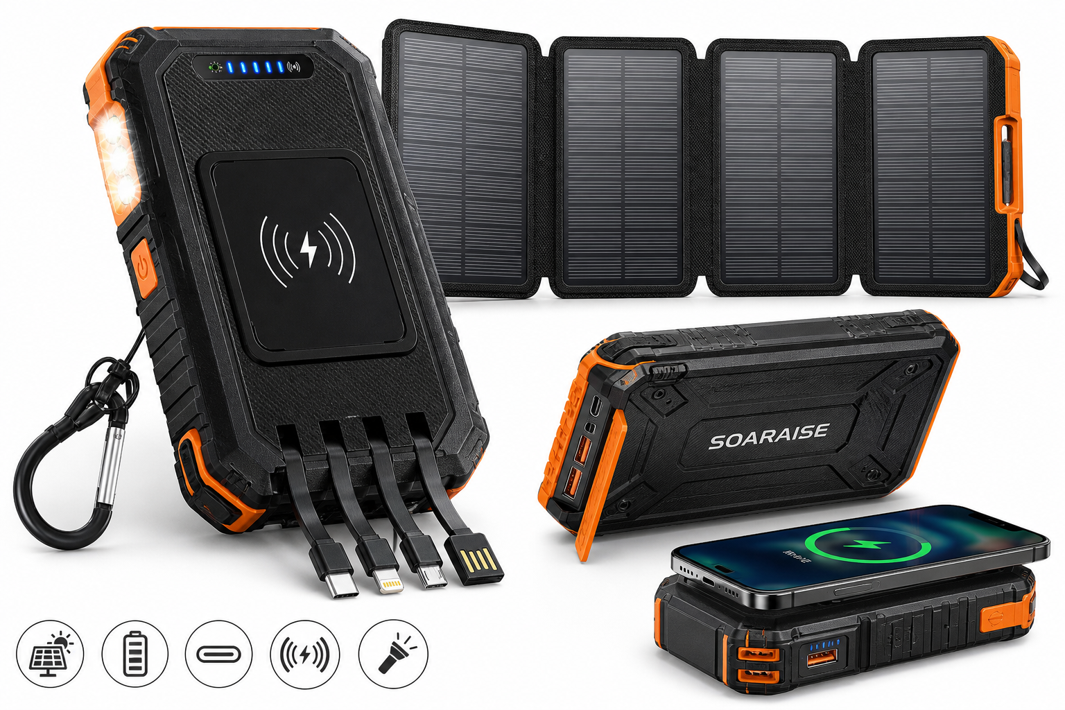 SOARAISE Solar Power Bank 48000mAh Review: A High‑Capacity, Feature‑Rich Outdoor Charger