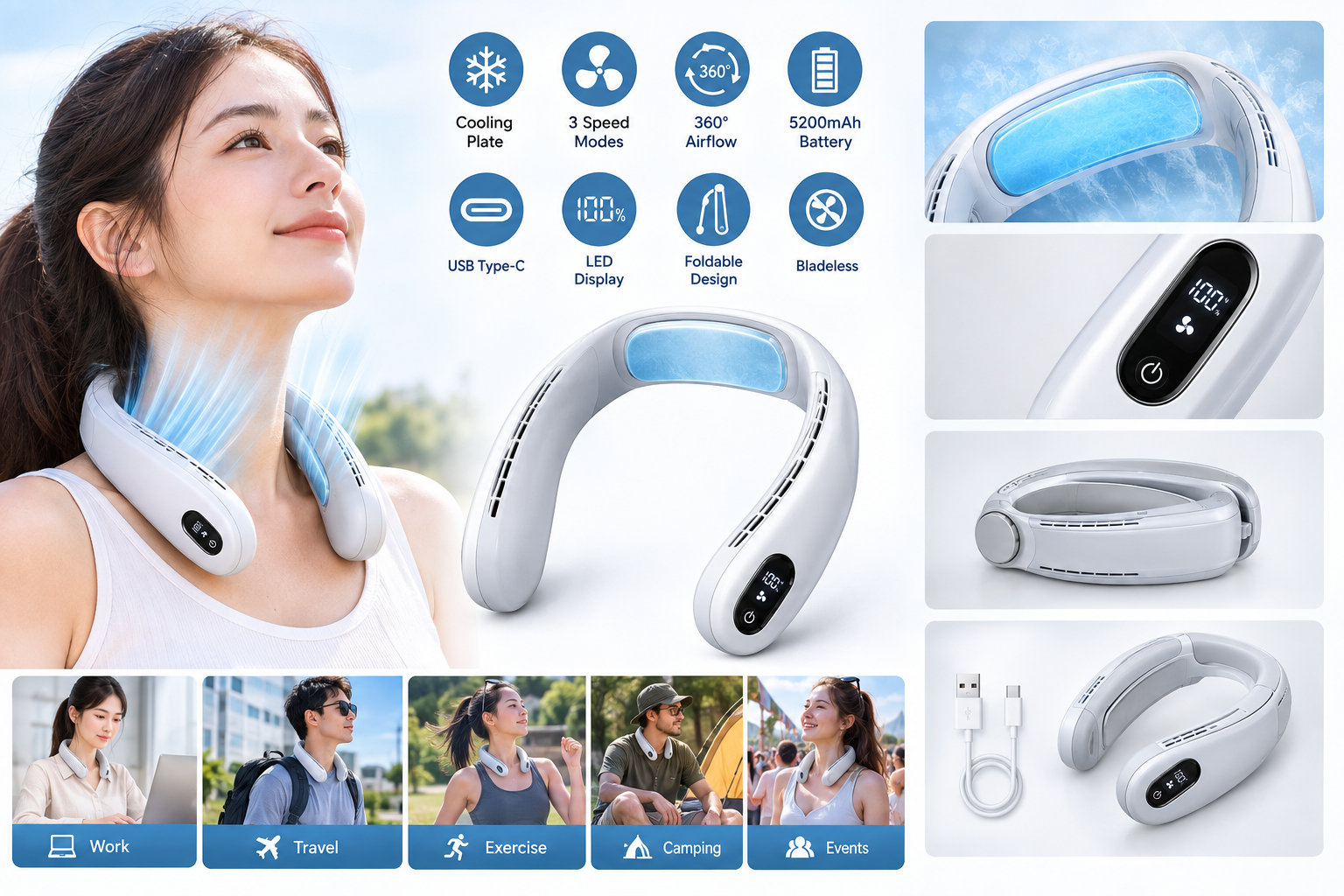 GAITIR Neck Air Conditioner Review: Portable Cooling With a Wearable Bladeless Design